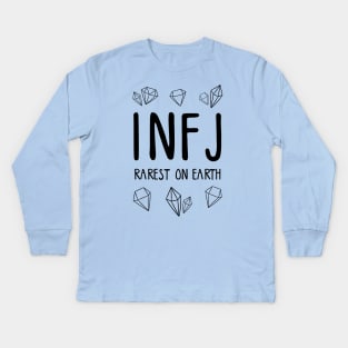 INFJ, rarest on Earth Kids Long Sleeve T-Shirt